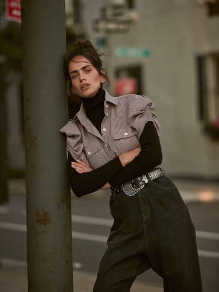 Amanda Wellsh Embraces Denim Styles in TELVA Magazine