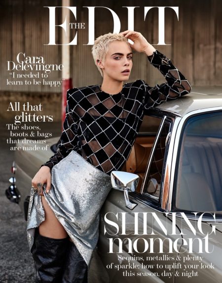 Cara Delevingne Shines in Rebellious Styles for The Edit