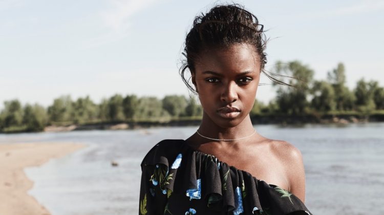 Leomie Anderson stars in Curatd Long Tall Sally's fall-winter 2017 campaign