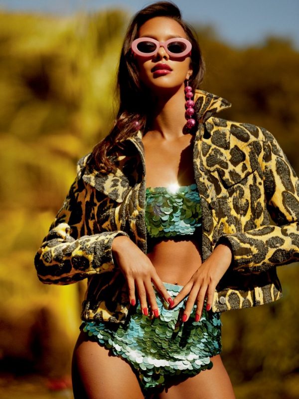 Lais Ribeiro Embraces Bombshell Fashion In Vogue Brazil