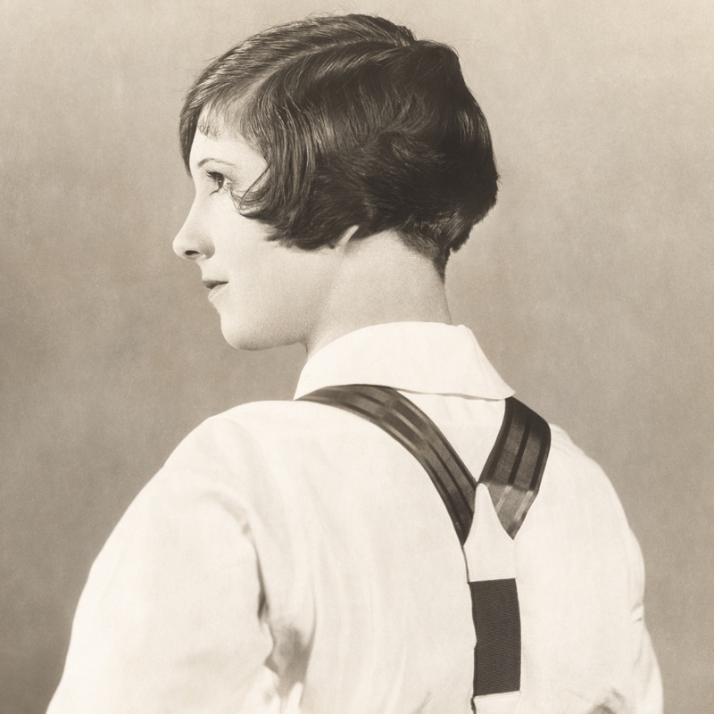 1920s Woman Short Hair Eton Cut 