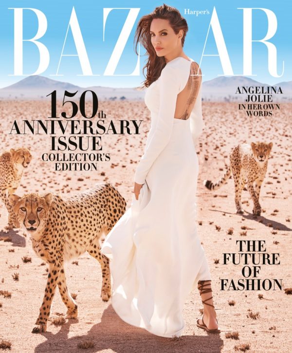 Angelina Jolie Harper's Bazaar November 2017 Cover Photoshoot