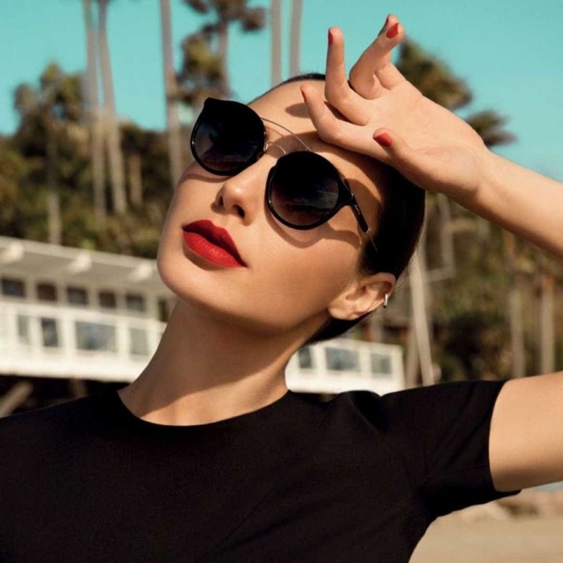 Actress Gal Gadot poses in sunglasses for Erocca eyewear campaign