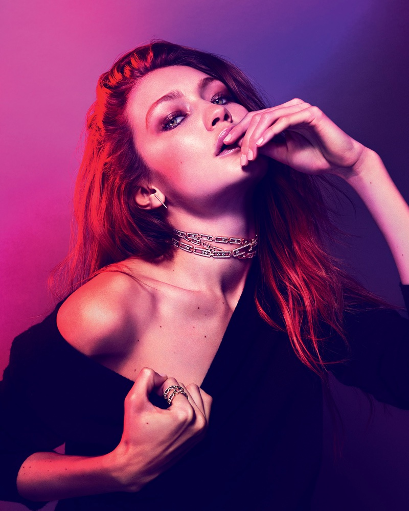 Gigi Hadid shines in Messika jewelry campaign