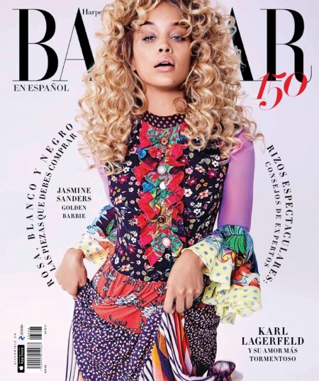 Jasmine Sanders Models Vibrant Styles For Harper's Bazaar Mexico