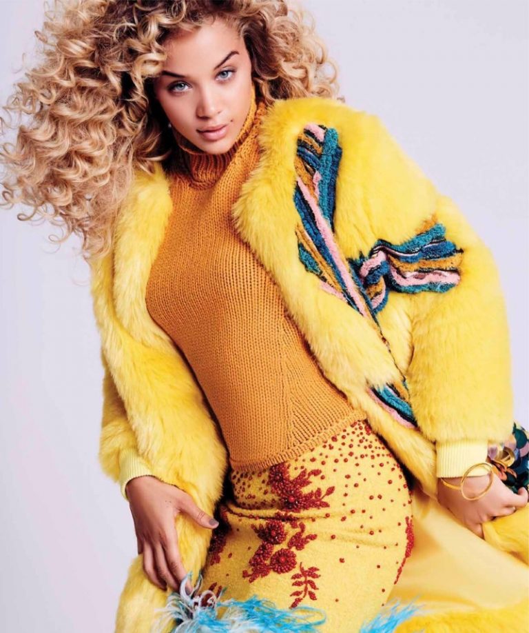 Jasmine Sanders Models Vibrant Styles For Harper's Bazaar Mexico