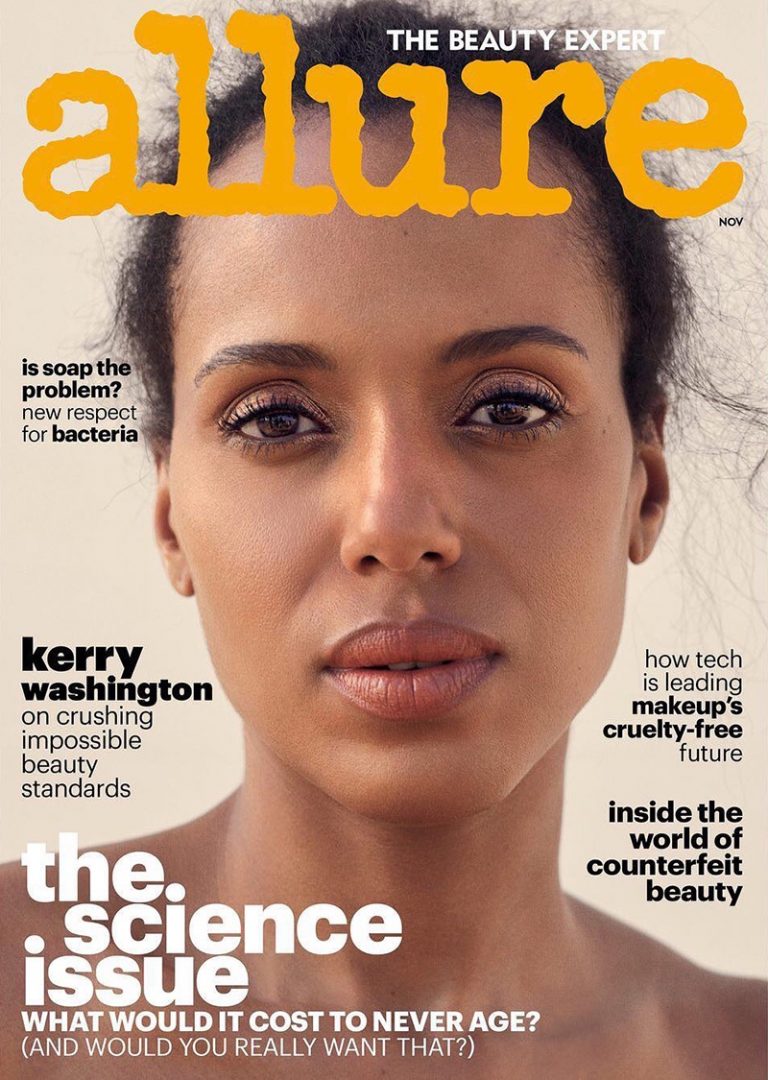 Kerry Washington Wears Understated Beauty Looks In Allure Fashion Gone Rogue 