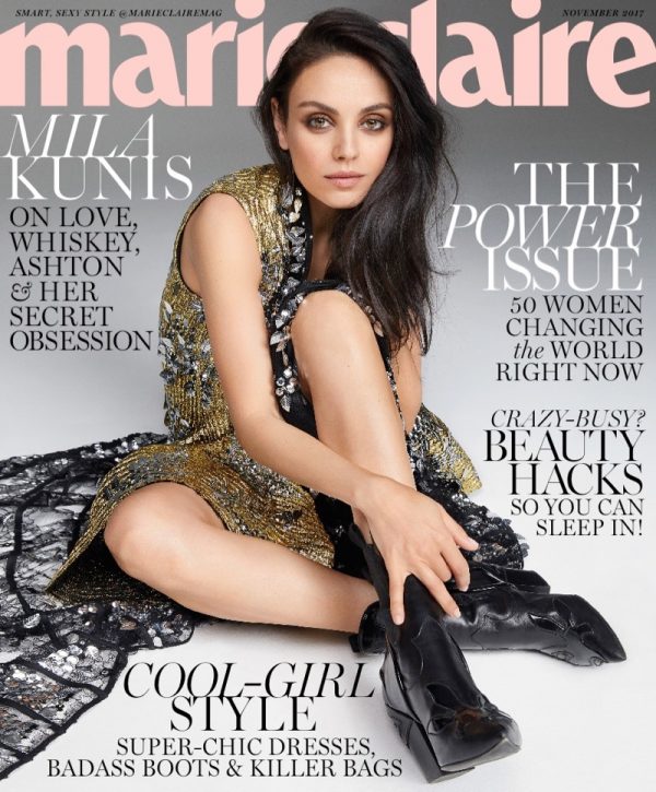 Mila Kunis Marie Claire US November 2017 Cover Photoshoot