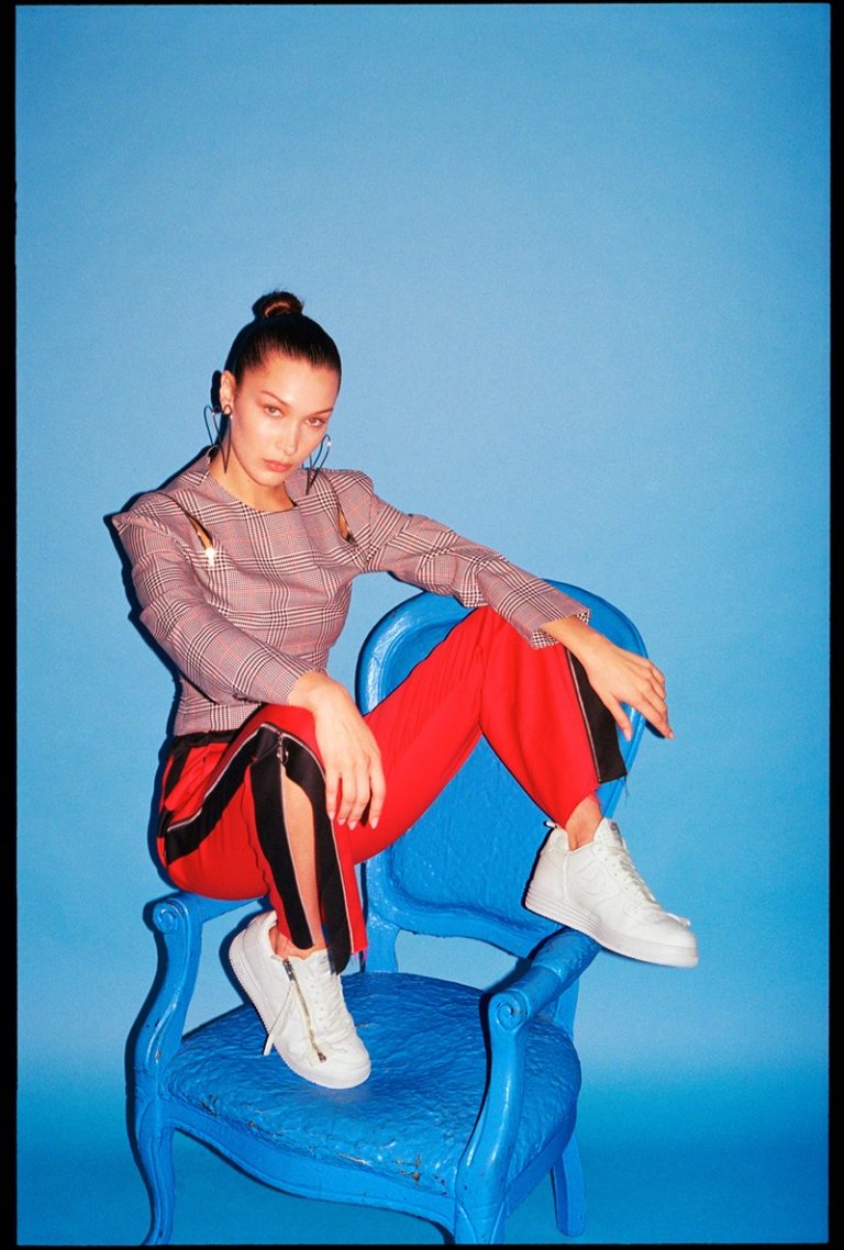 Bella Hadid Models the Coolest Nike Sneakers for Footwear News ...