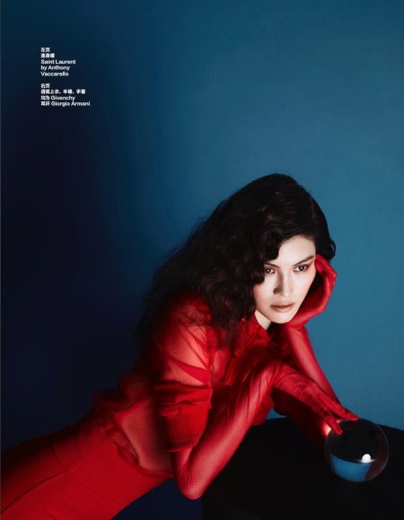 Sui He | Sleek Winter 2017 Fashion Editorial | Harper's Bazaar China