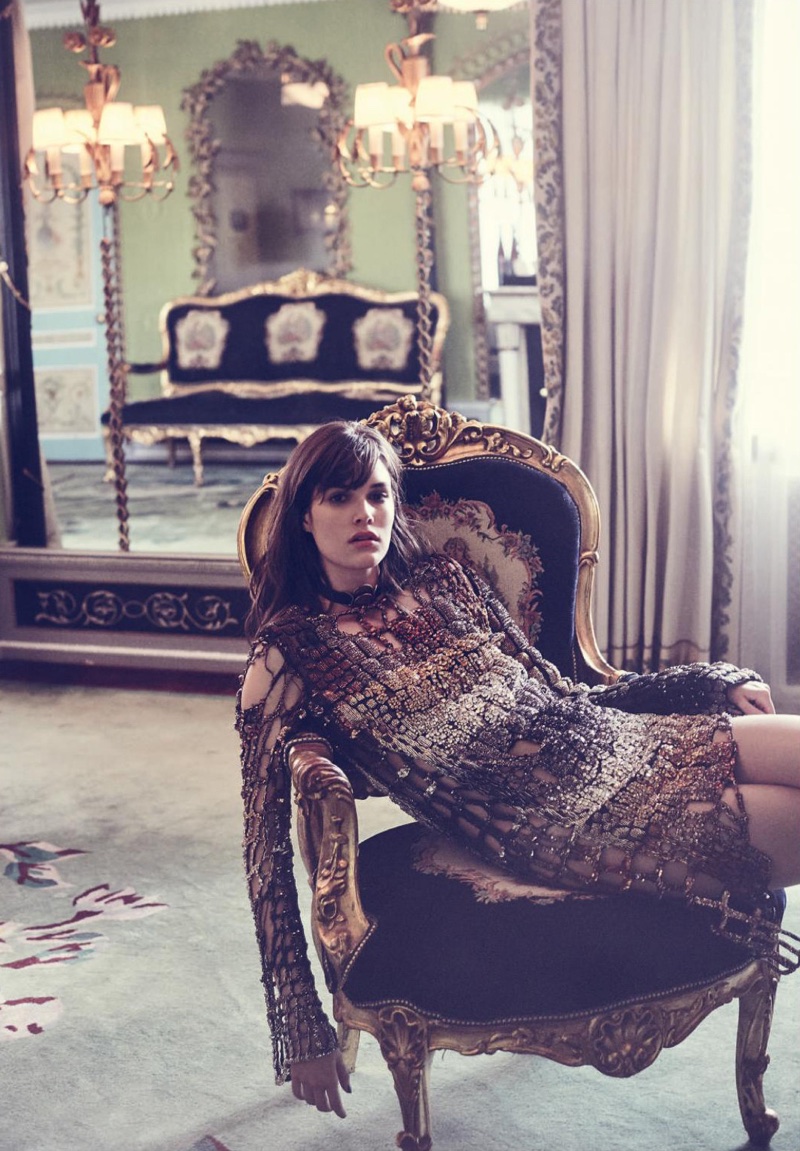 Vanessa Moody Models Glamorous Gowns in Harper's Bazaar UK – Fashion ...