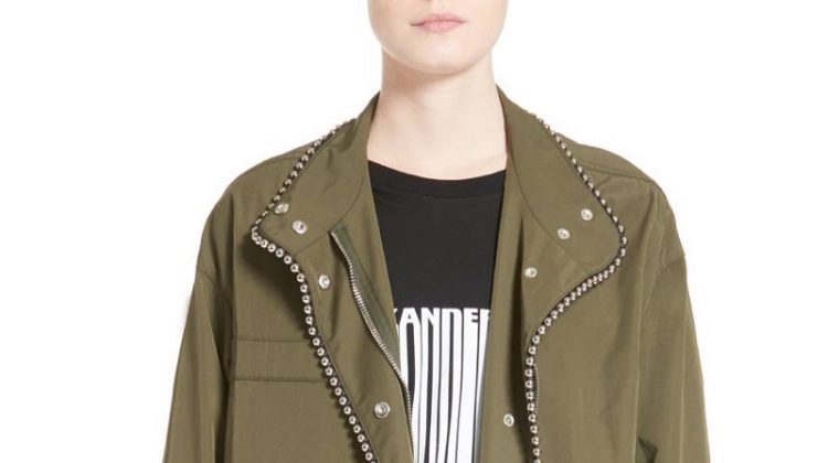 Alexander Wang Chain Trim Twill Parka $597.98 (previously $1,495)