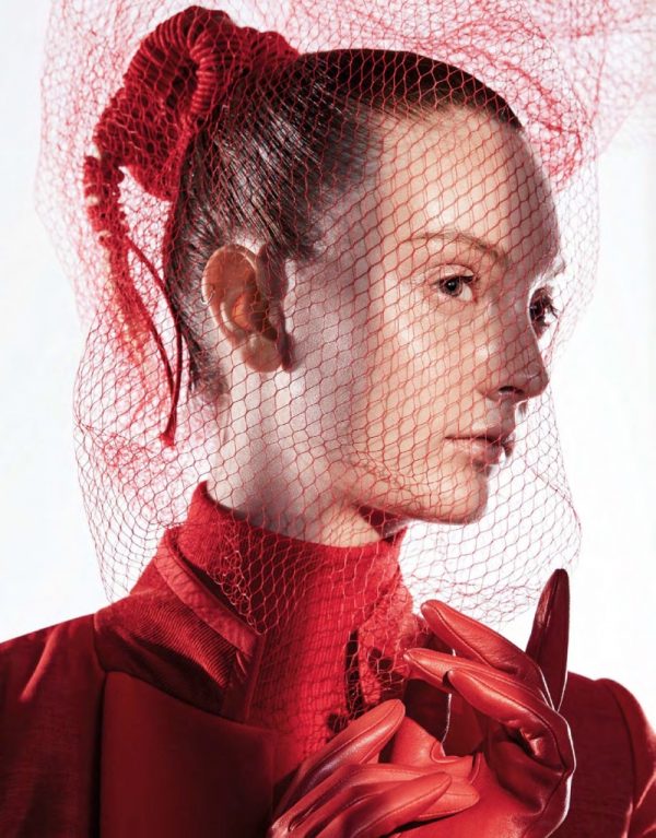 Codie Young Red Fashion Editorial Vogue Taiwan