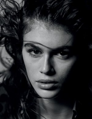 Kaia Gerber | Black & White Prada Editorial | Interview Magazine