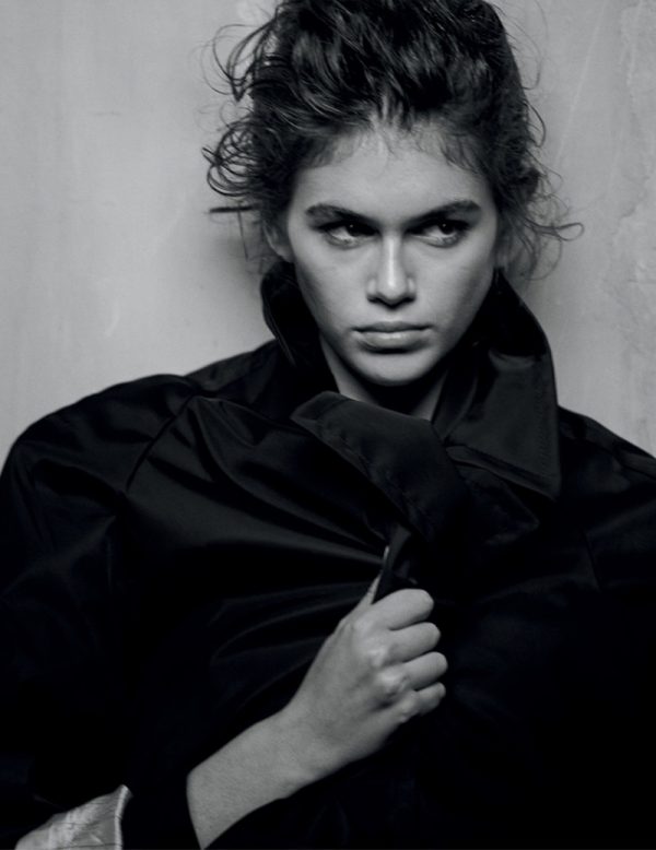 Kaia Gerber | Black & White Prada Editorial | Interview Magazine