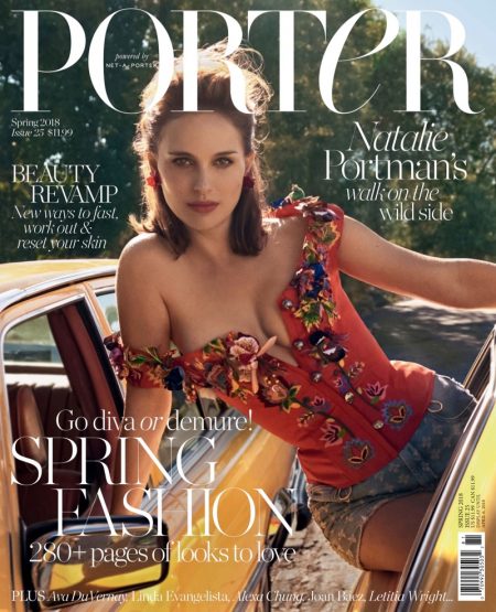 Natalie Portman | Red Fashion Photoshoot | PORTER Cover