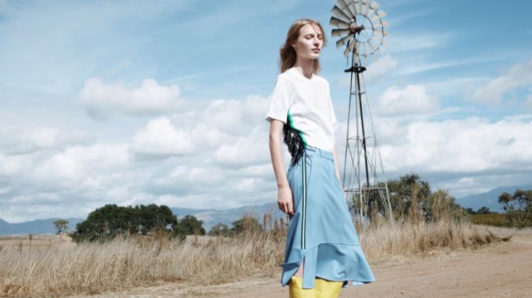 Julia Nobis stars in CK Calvin Klein's spring-summer 2018 campaign