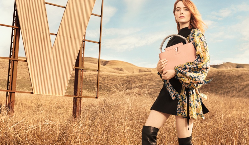 Emma Stone Louis Vuitton Spirit of Travel 2018 Ad Campaign - theFashionSpot
