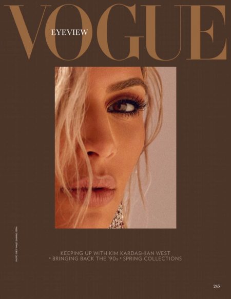 Kim Kardashian Red Fashion Shoot Vogue India Cover 0621