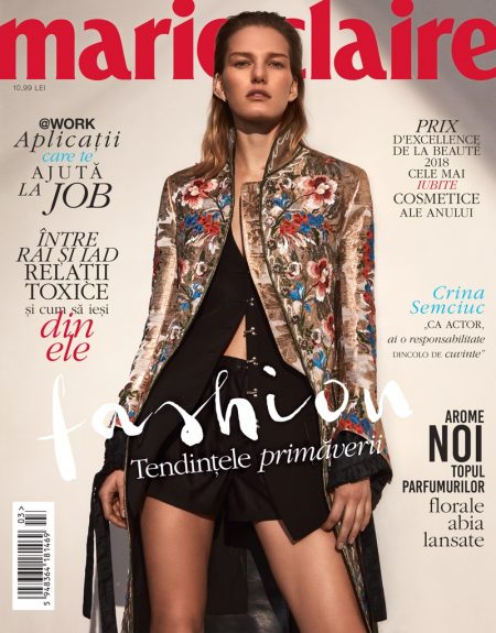 Marique Schimmel | Spring Fashion Editorial | Marie Claire Romania Cover