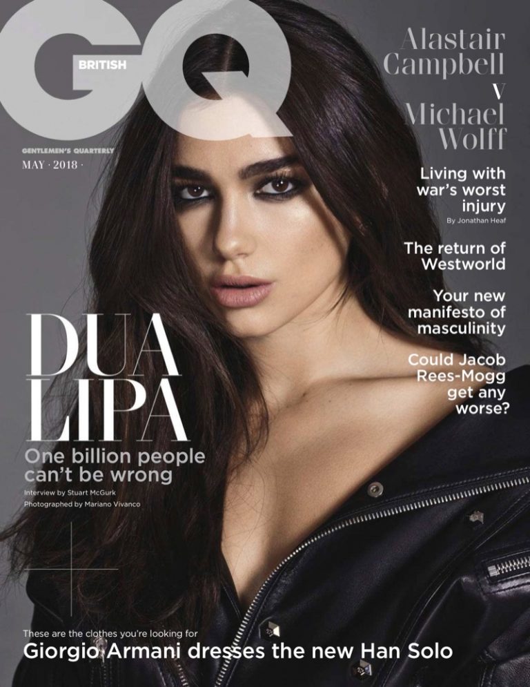 Dua Lipa | GQ UK | 2018 Cover | Black Fashion Shoot