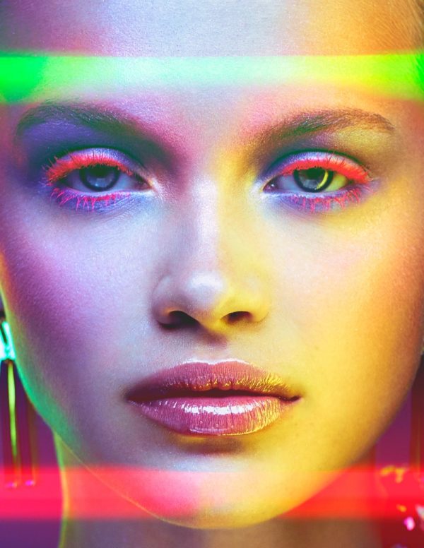 Mae Van Der Weide | Vogue Taiwan | Neon Makeup Editorial