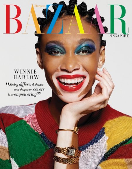 Winnie Harlow | Harper's Bazaar Singapore | 2018 Cover Editorial