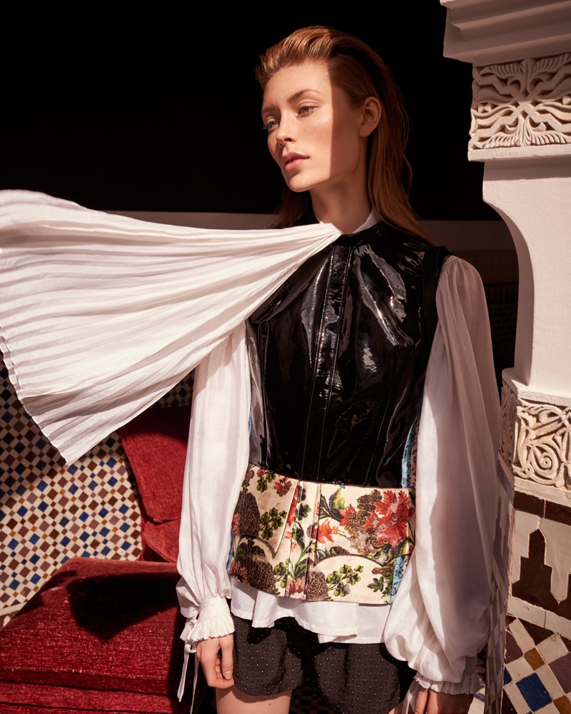 Caroline Lossberg Poses in Louis Vuitton for Harper's Bazaar Czech ...
