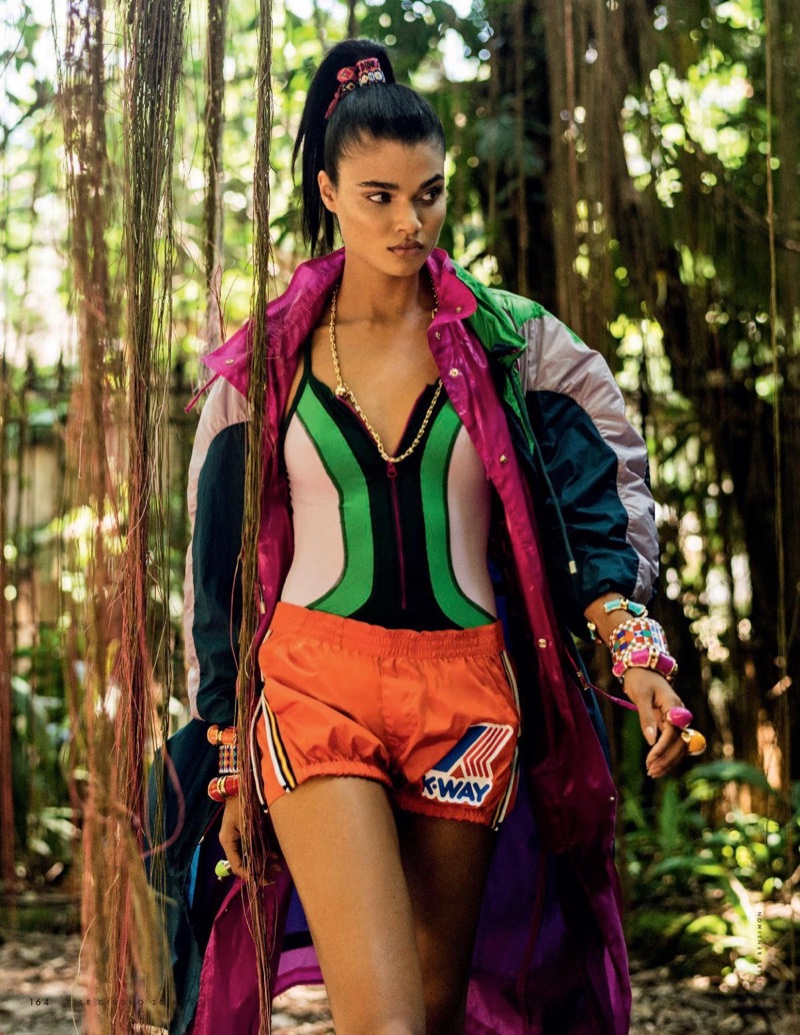 Daniela Braga | ELLE Italy | Neon Fashion Editorial