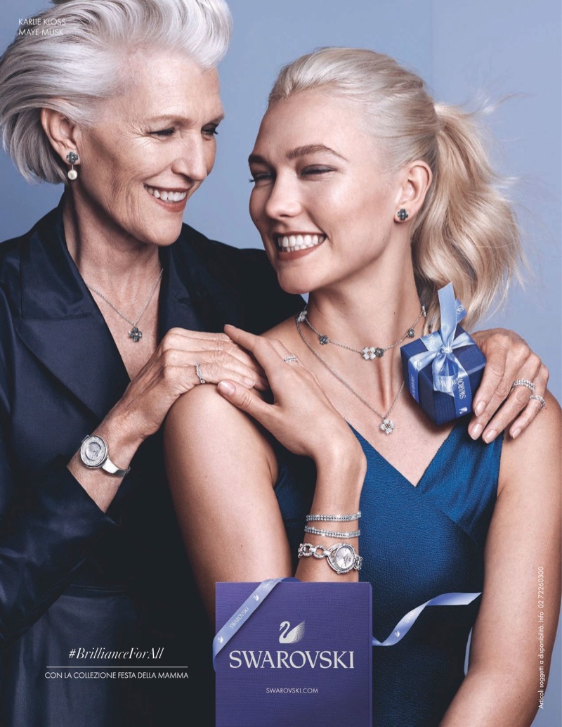 Karlie Kloss Swarovski Jewelry 2018 Ad Campaign