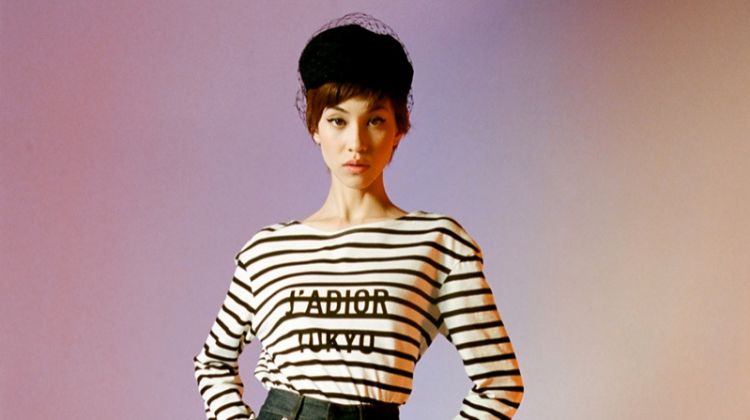 Kiko Mizuhara embraces stripes in Dior Tokyo capsule campaign