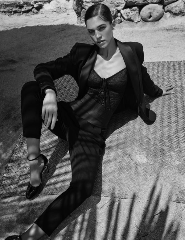 Samantha Gradoville | Grazia Italy | Black & White Editorial