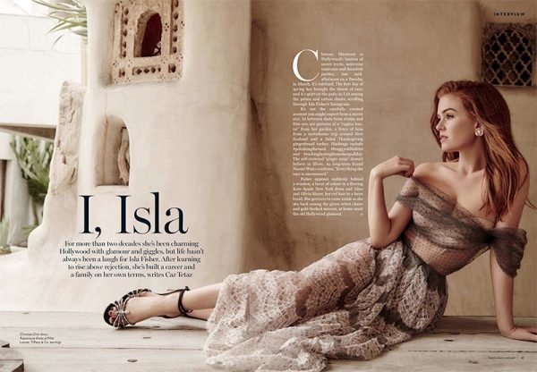 Isla Fisher Marie Claire Australia Cover Photoshoot