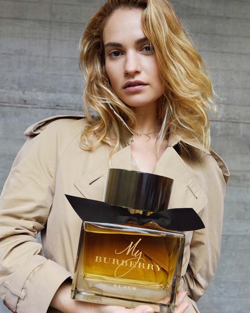 dukke Læsbarhed Ristede Lily James | Burberry 'My Burberry' Fragrance | Ad Campaign | Fashion Gone  Rogue