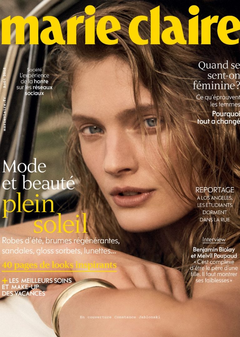 Constance Jablonski | Marie Claire France | 2018 Cover Editorial