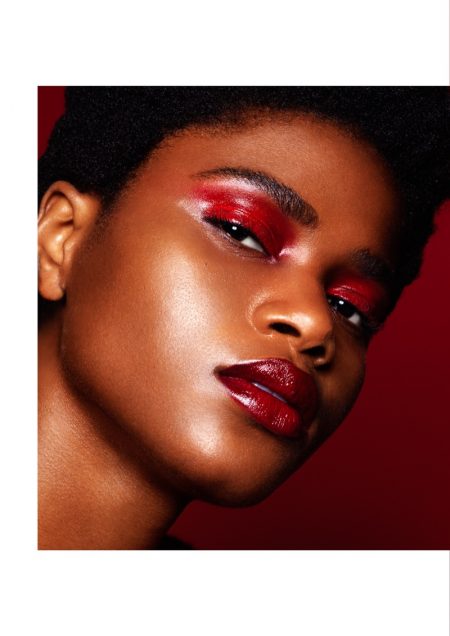 Imade Ogbewi | AI Creative | 2018 Cover | Red Makeup Editorial