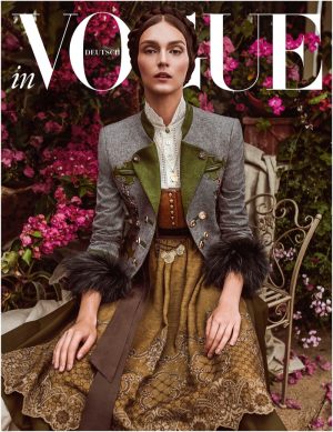 Deimante Misiunaite | Vogue Germany | Traditional Dirndl Dress Editorial