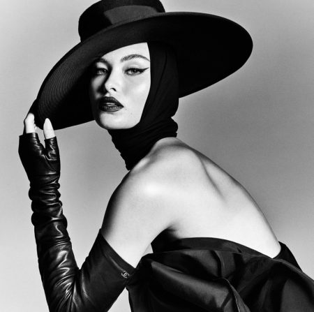 Grace Elizabeth | Vogue Brazil | 2018 Cover | Black & White Editorial