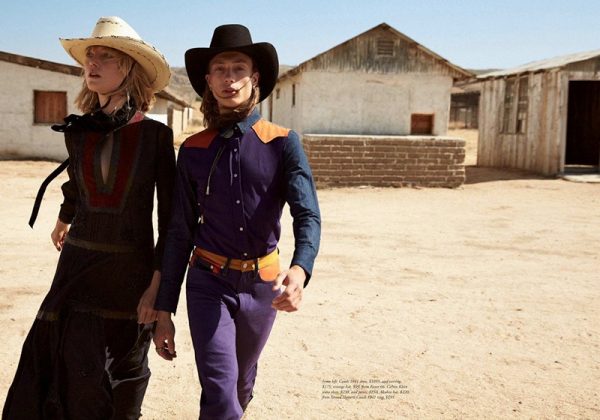 Lou Schoof | Harper's Bazaar Australia | Western Fashion Editorial