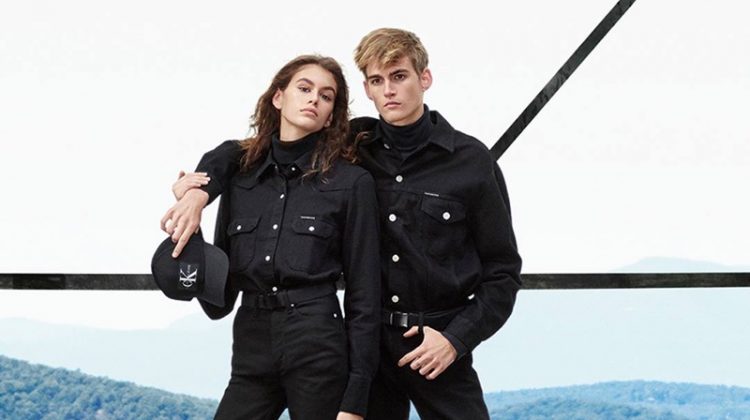 Kaia Gerber and Presley Gerber star in Calvin Klein Jeans fall-winter 2018 campaign