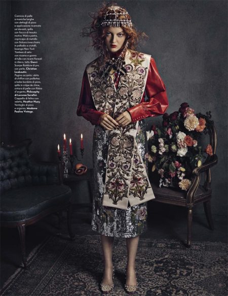 Laura Hanson Sims | Vanity Fair Italy | Painting Fashion Editorial