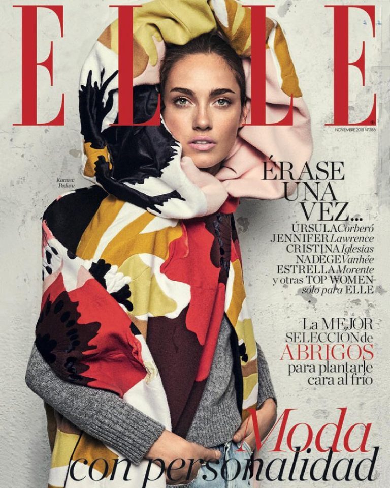 Karmen Pedaru ELLE Spain 2018 Cover Fashion Editorial