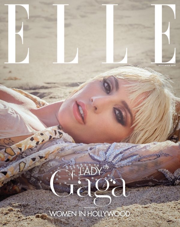 Lady Gaga ELLE US 2018 Cover Beach Photoshoot