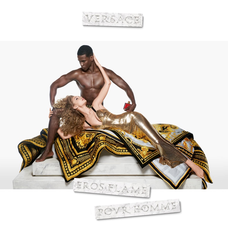 Versace Eros Flame Fragrance Campaign 