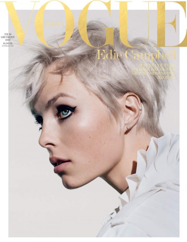 Edie Campbell Vogue Poland 2018 Cover Fashion Editorial