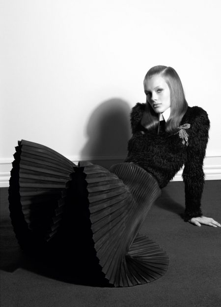 Kris Grikaite CR Fashion Book Black & White Fashion Editorial