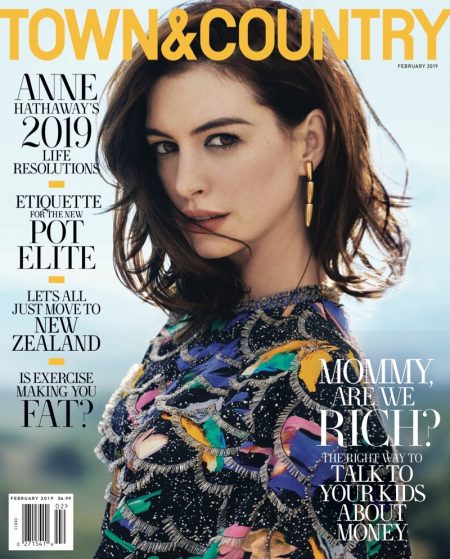 Anne Hathaway Town & Country 2019 Cover Photoshoot