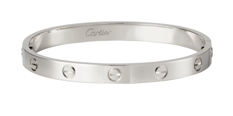 cartier love bracelet white gold weight