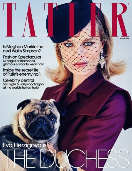 Eva Herzigova Tatler 2019 Cover Fashion Editorial