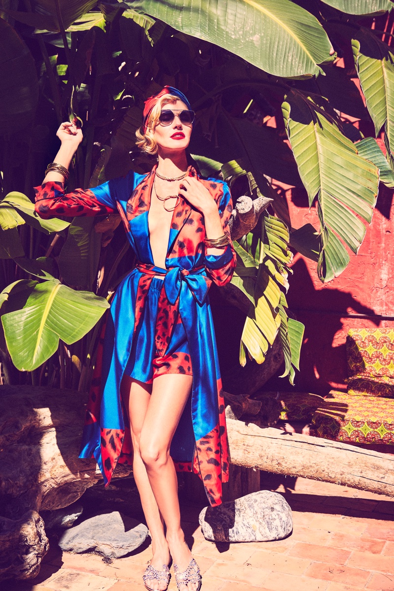 Colorful prints stand out in the Georgine spring-summer 2019 campaign